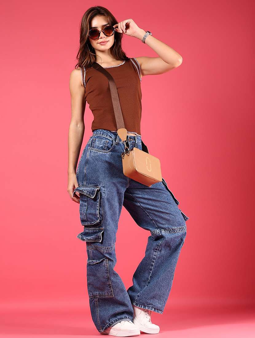 women solid sleeveless regular top - 21750052 -  Standard Image - 5