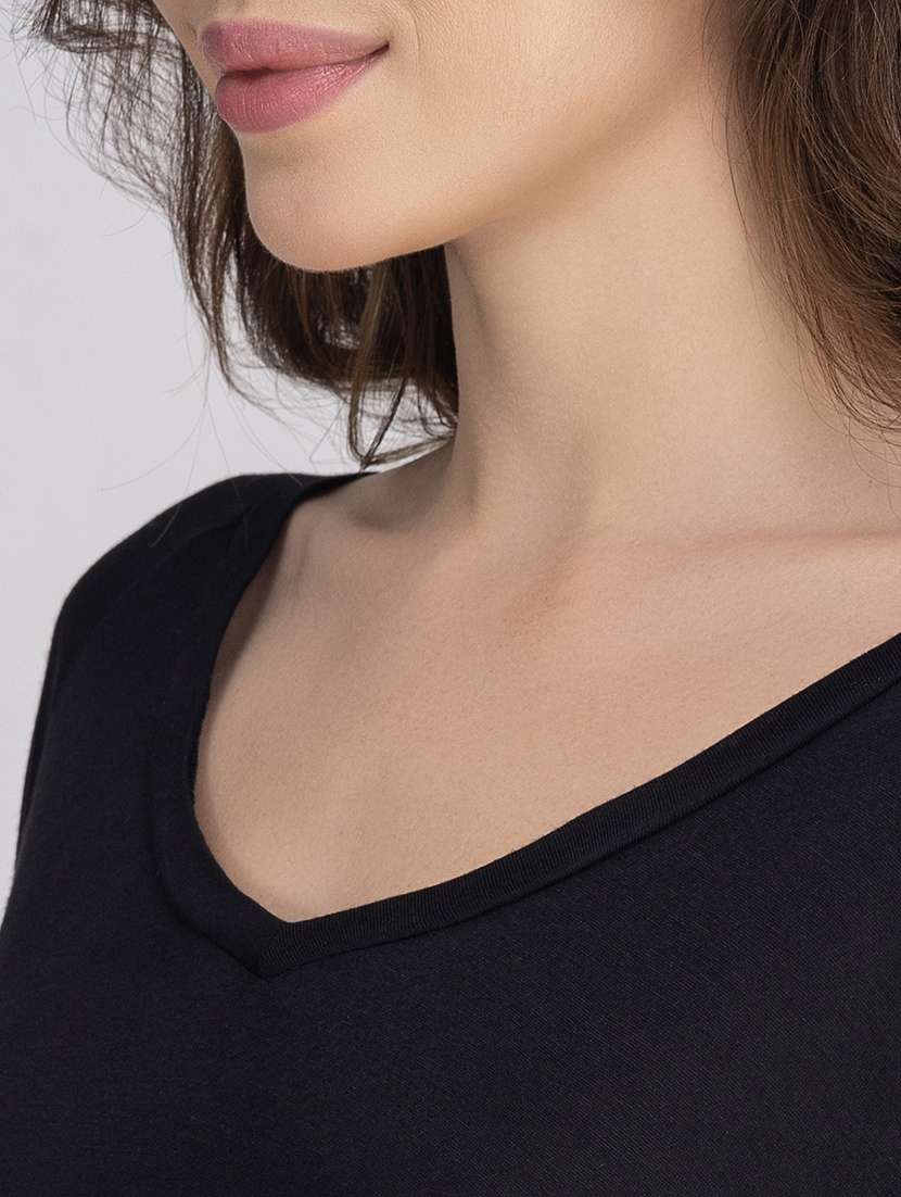 women solid nightwear pyjama set - 21750136 -  Standard Image - 5