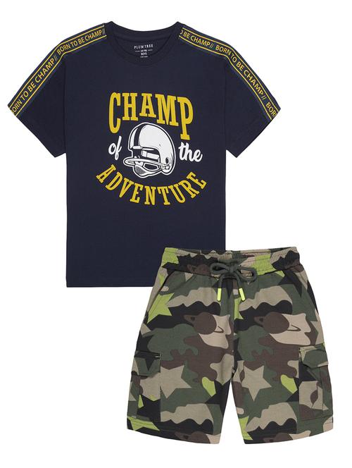 kids printed short and t-shirt set - 21750346 - Standard Image - 0