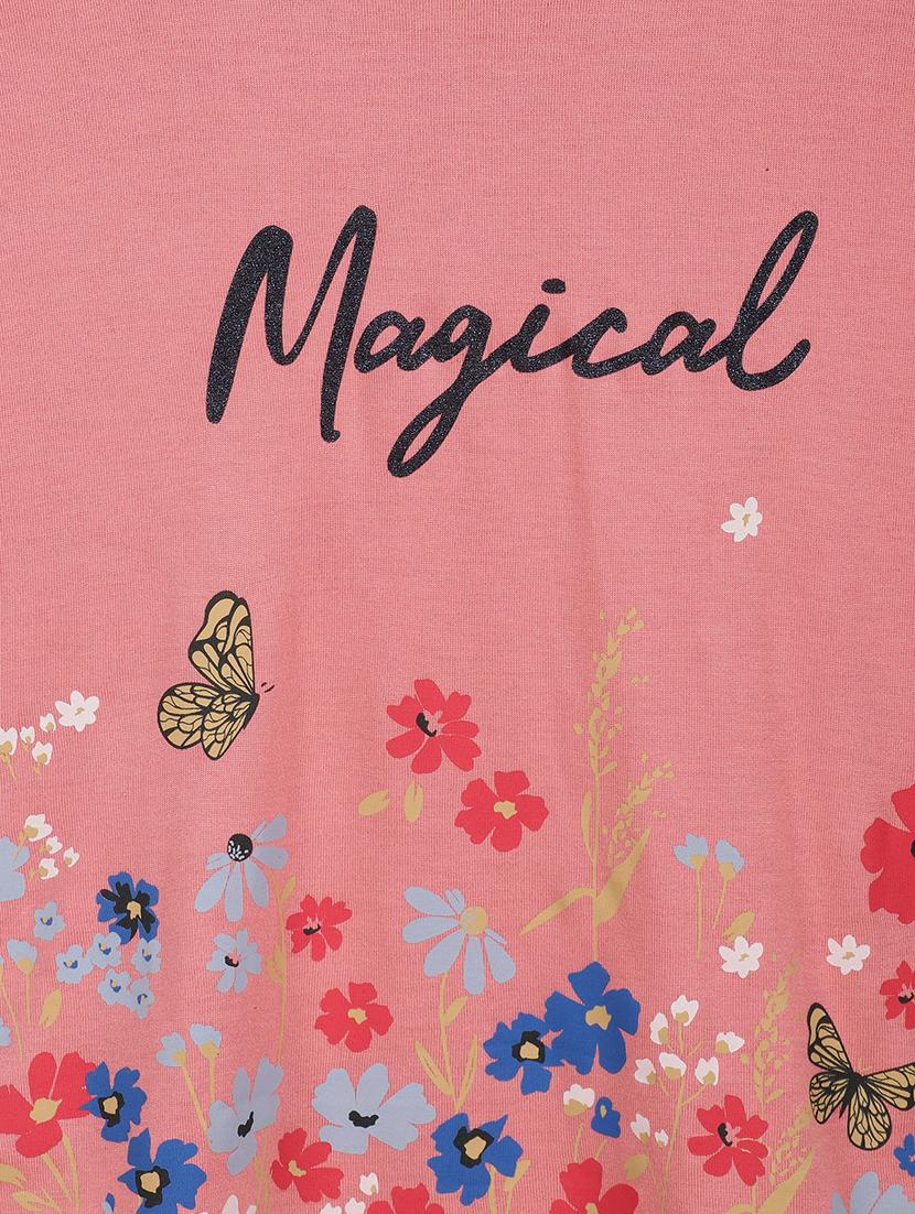 kids pack of 2 printed cap sleeves tees - 21750365 - Standard Image - 3