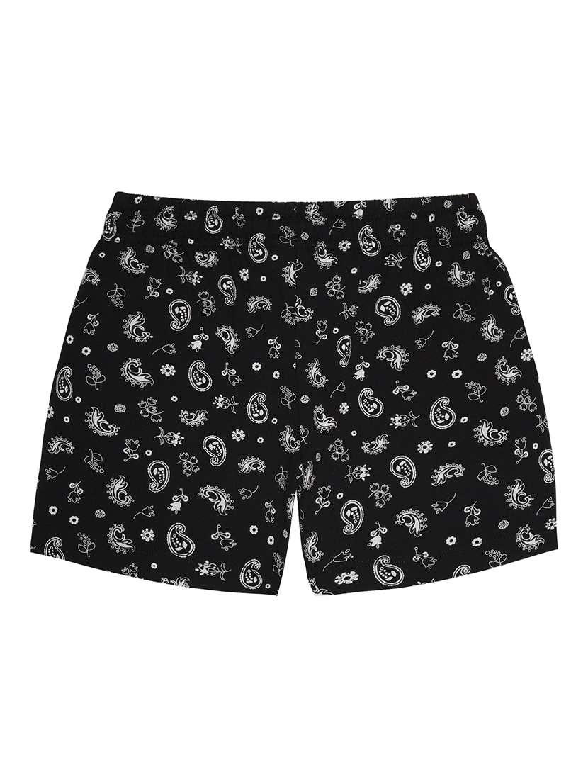 black cotton shorts and threefourth - 21750382 - Standard Image - 3