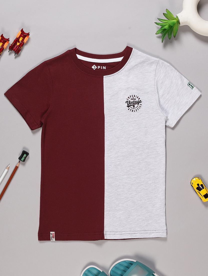 boys pack of 5 color block short sleeve t-shirt - 21750526 - Standard Image - 5