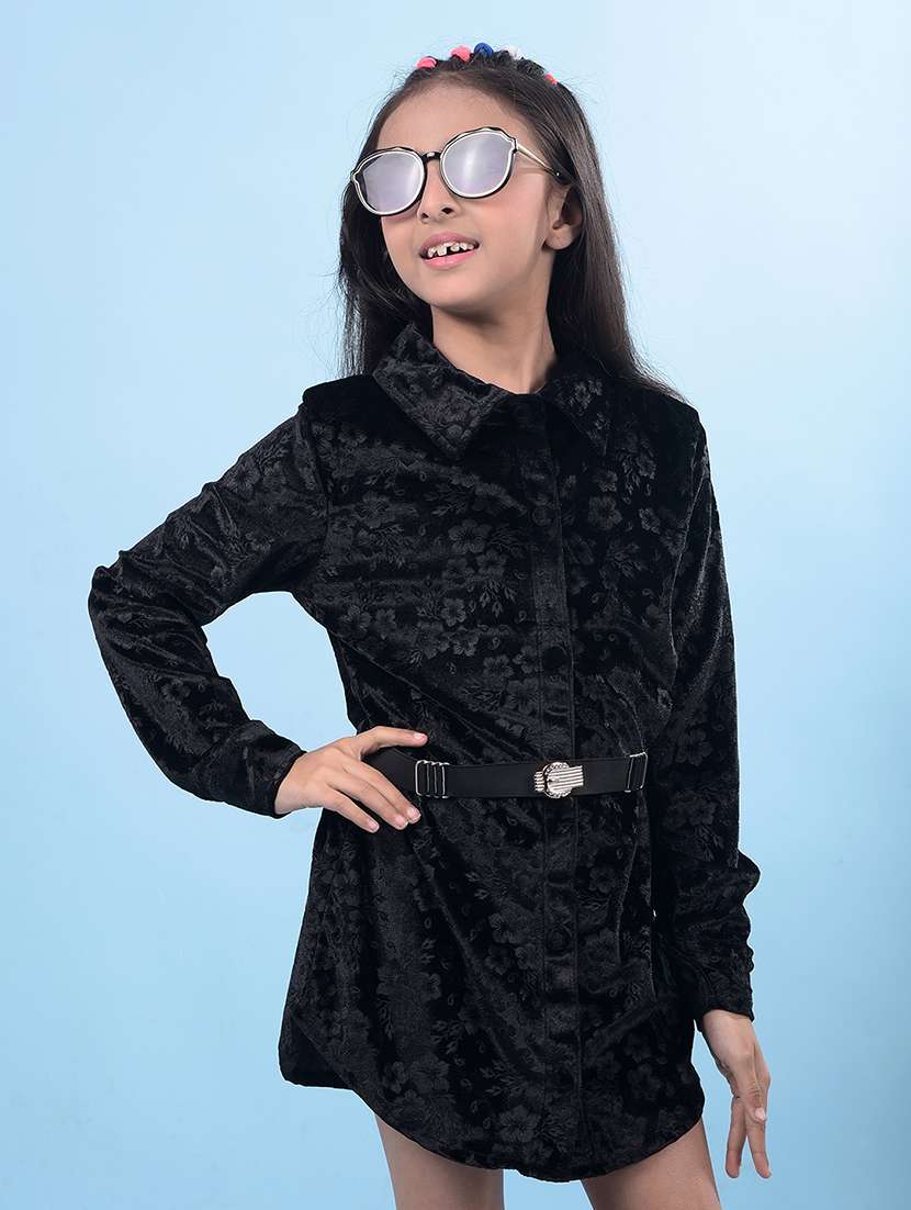 girls long sleeves floral shirt dress - 21750545 -  Standard Image - 5