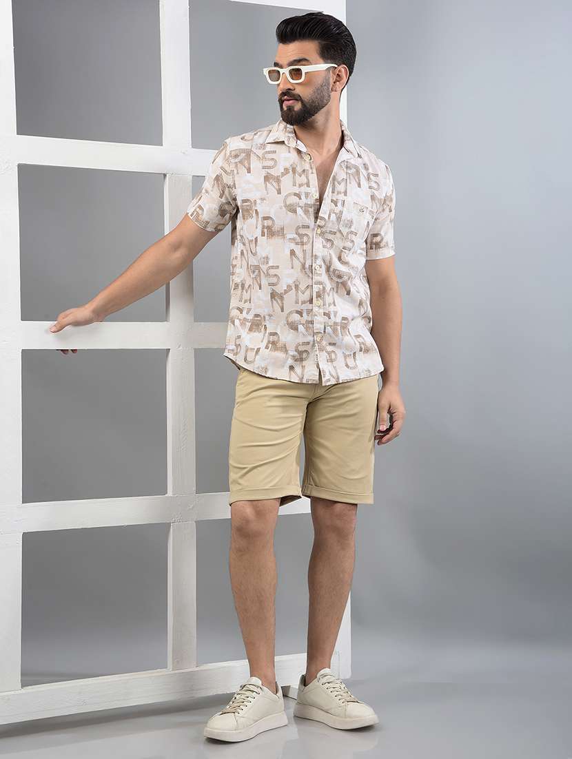 men solid mid rise short - 21750639 -  Standard Image - 5