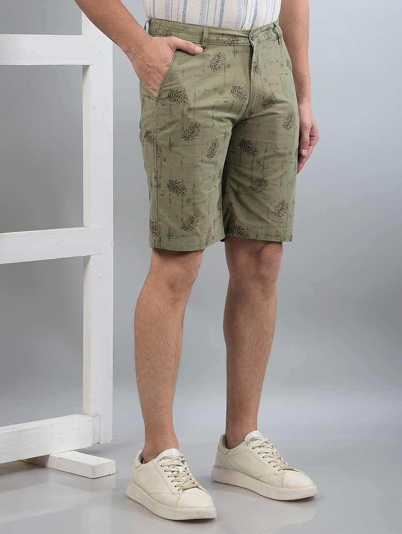 men printed mid rise shorts - 21750651 -  Standard Image - 3