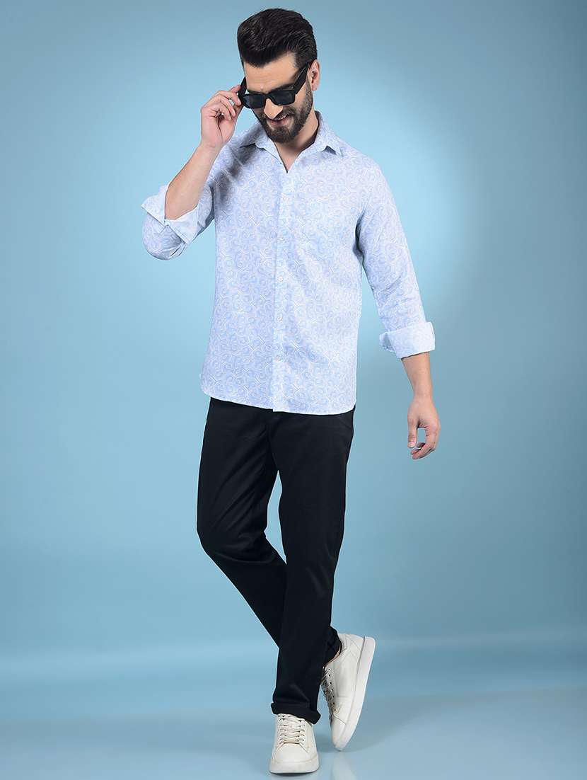 men solid mid rise chinos trouser  - 21750668 -  Standard Image - 5