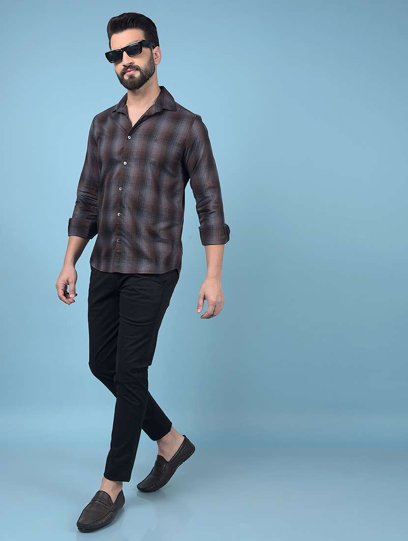 men solid mid rise chinos casual trouser - 21750675 -  Standard Image - 5