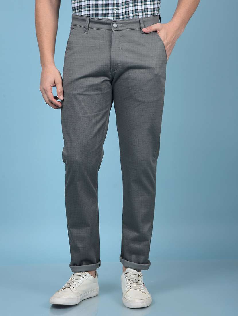 men self designed mid rise chinos trouser 