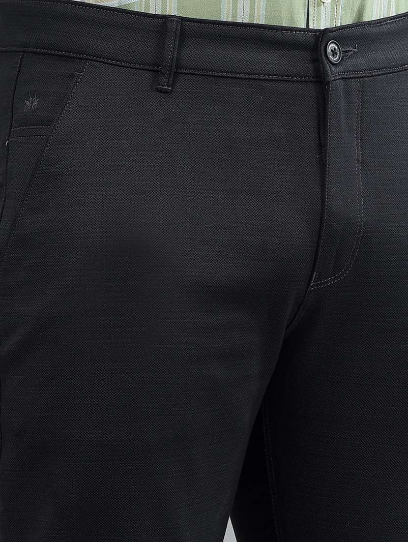 men solid mid rise chinos trouser - 21750680 - Standard Image - 5