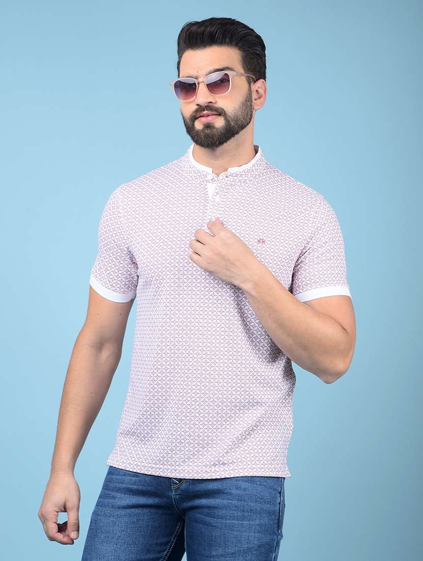 men short sleeves printed t-shirt
