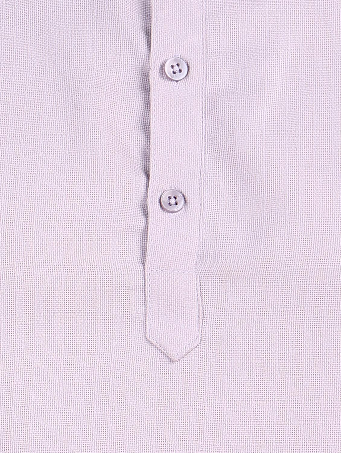 men solid mandarin neck short kurta - 21750748 - Standard Image - 5