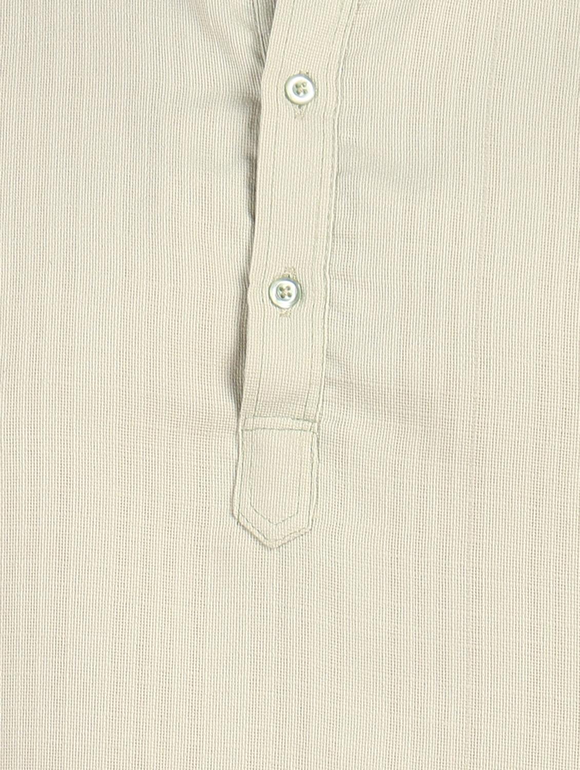 men solid mandarin neck short kurta - 21750751 - Standard Image - 5