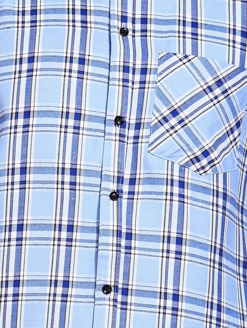 men checkered long sleeve regular fit casual shirt - 21750761 - Standard Image - 5