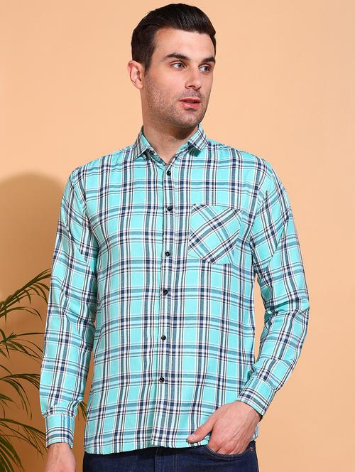 men checkered long sleeve regular fit casual shirt - 21750771 - Standard Image - 0