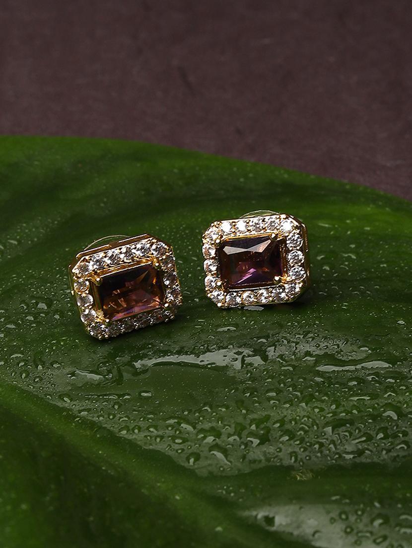 women stone studded stud earring - 21750798 - Zoom Image - 0