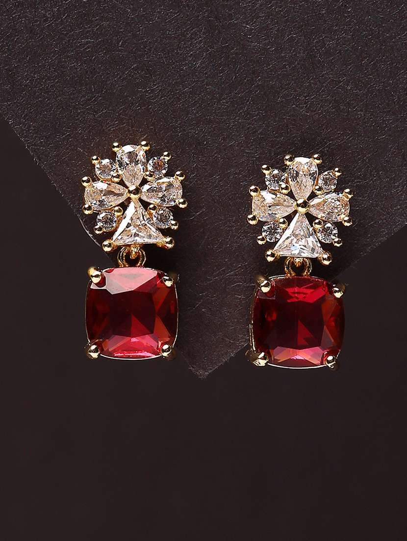 women stine studed drop earring