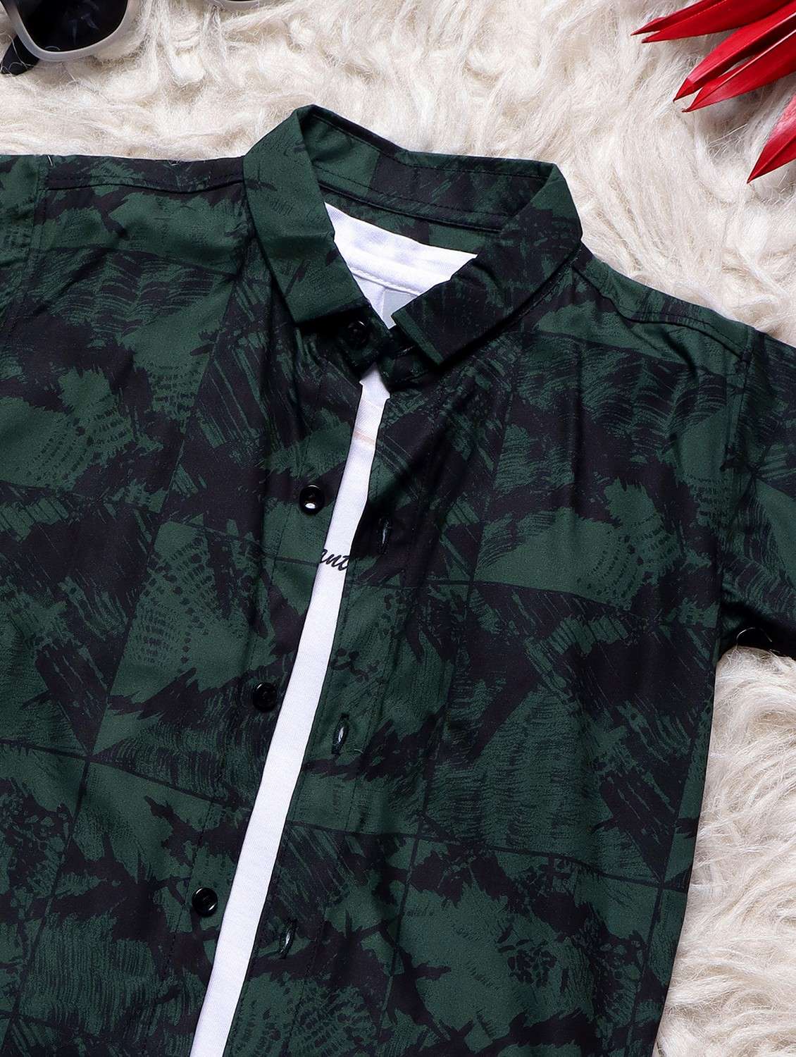 boys printed short sleeves co-ords set - 21750861 -  Standard Image - 3