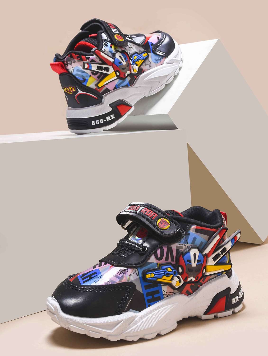 boys printed velcro sneaker