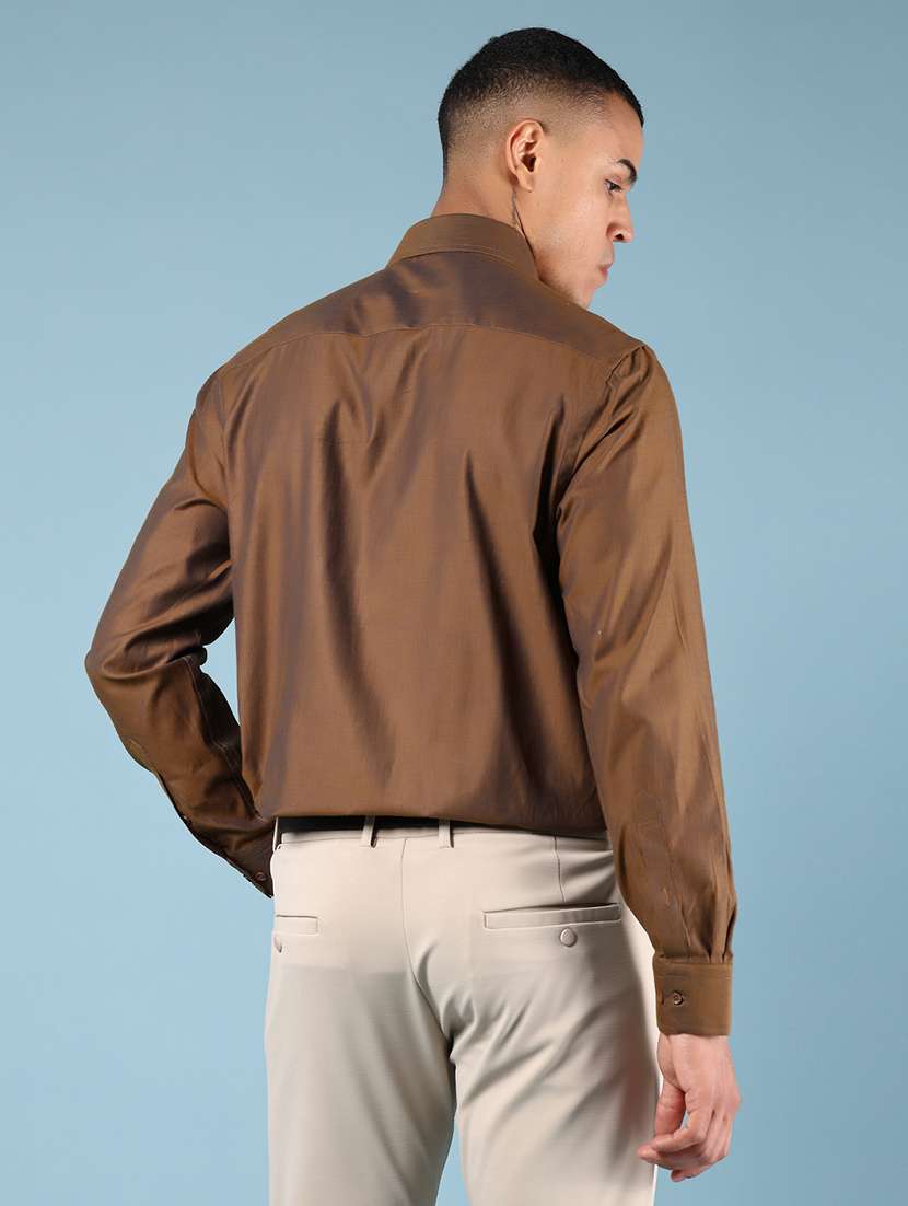 men solid long sleeve regular fit formal shirt - 21753437 -  Standard Image - 3