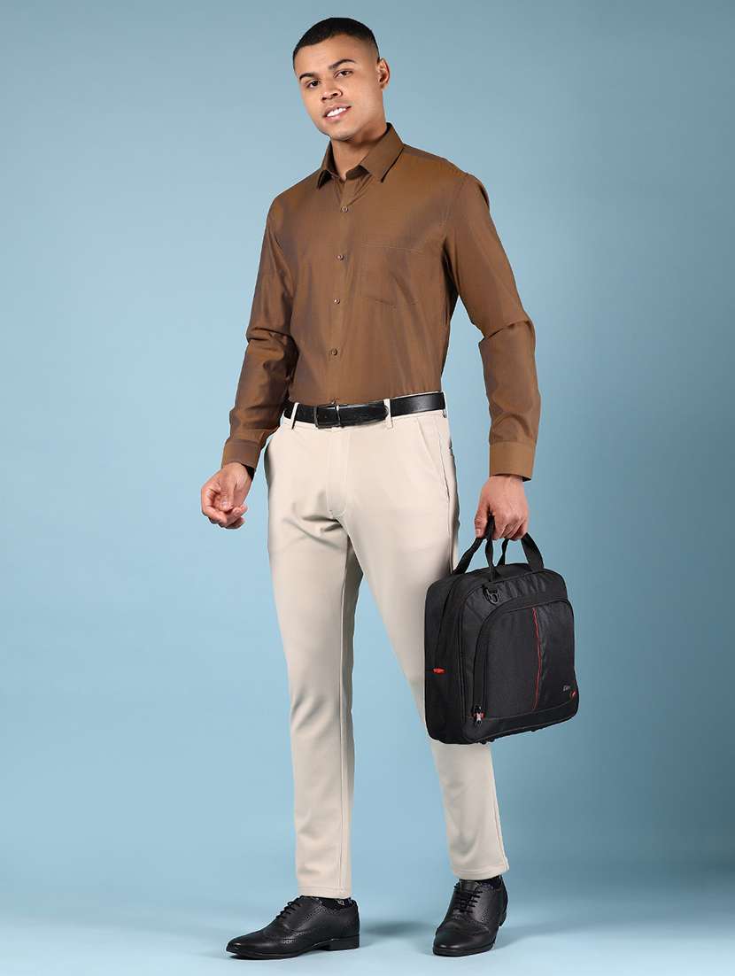 men solid long sleeve regular fit formal shirt - 21753437 -  Standard Image - 5