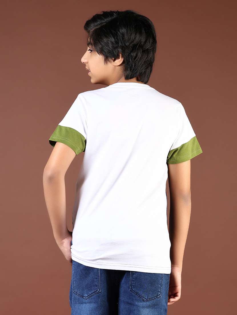 boys color blocked short sleeve regular fit t-shirt - 21753487 -  Standard Image - 3