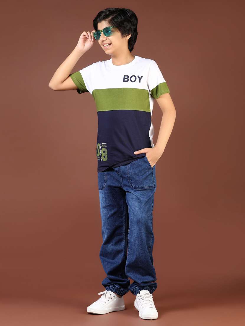 boys color blocked short sleeve regular fit t-shirt - 21753487 -  Standard Image - 5
