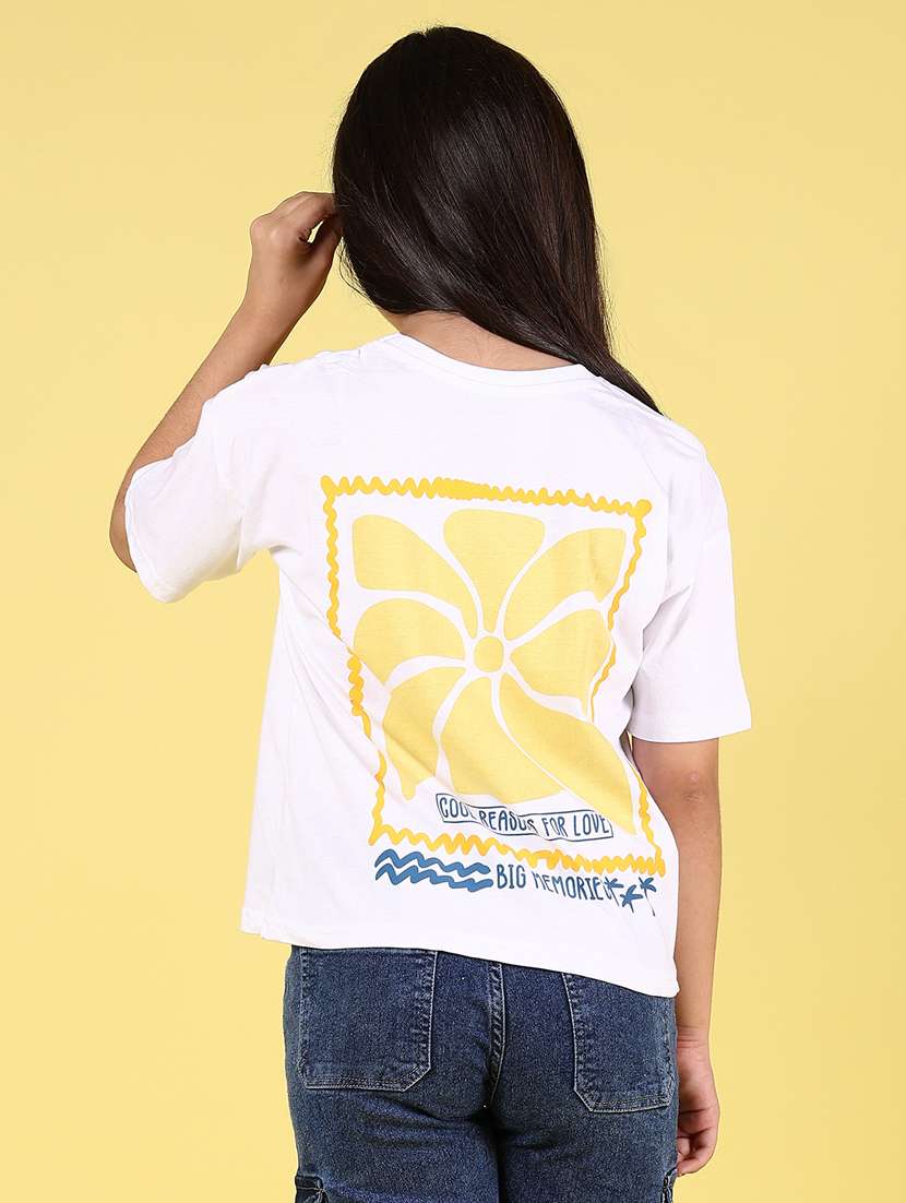 girls back printed short sleeves tee - 21753586 -  Standard Image - 3