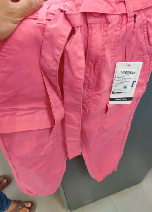 pink twill trouser - 21753591 -  Standard Image - 0