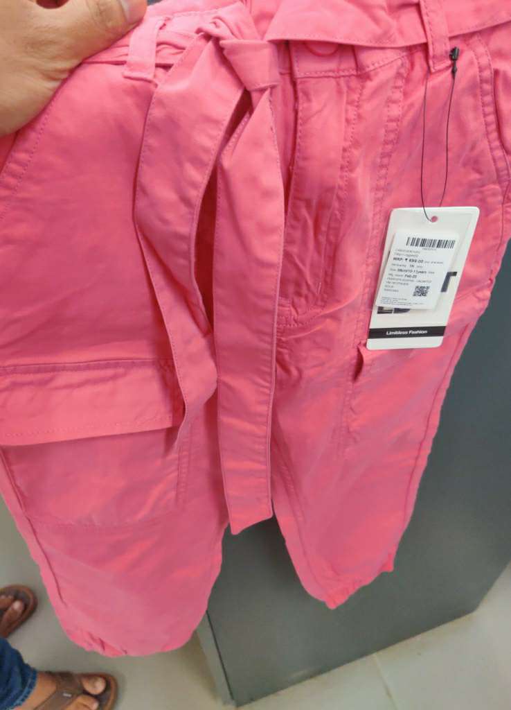 pink twill trouser - 21753591 -  Zoom Image - 0