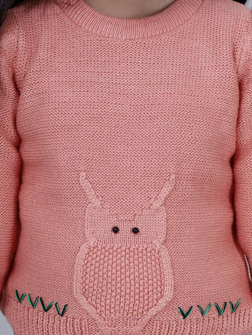 girls self designed long sleeves sweater - 21761923 - Standard Image - 5