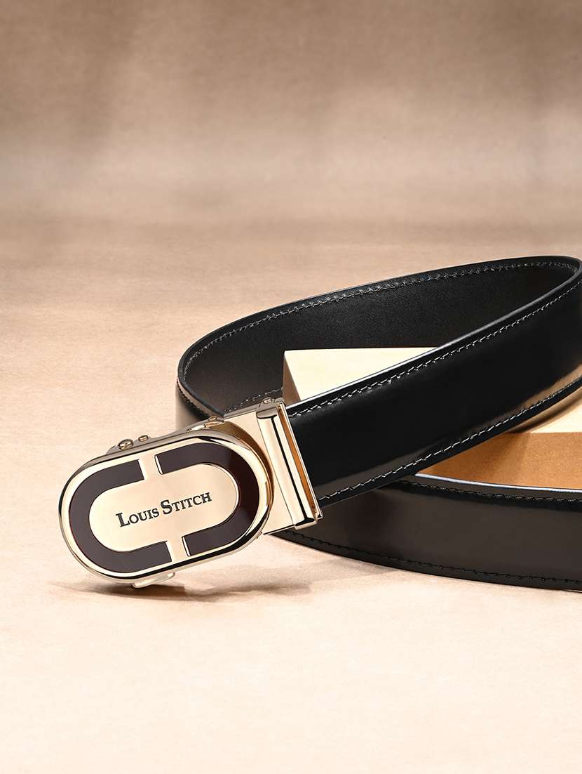 men black leather belt