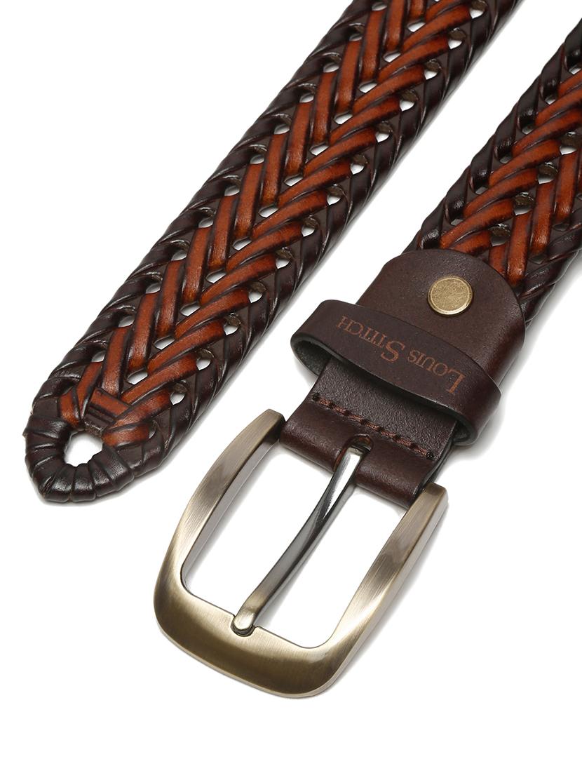 men textured pin buckle belt - 21761996 - Standard Image - 5