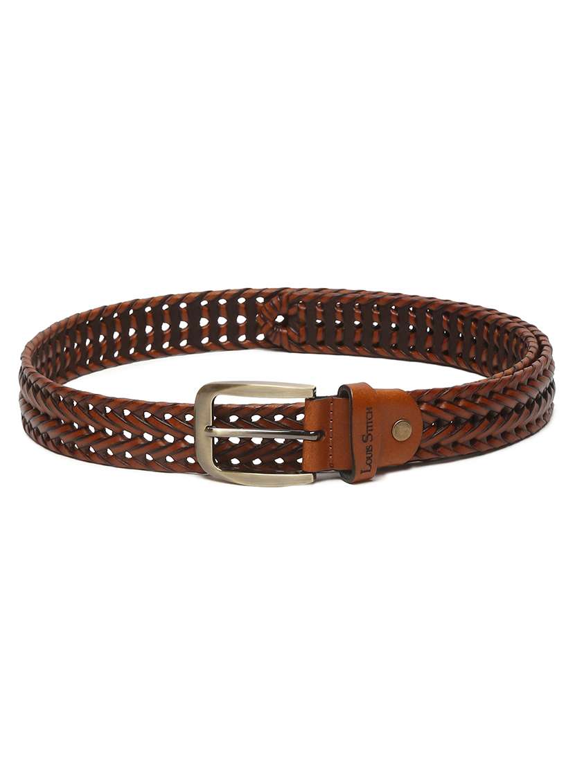 men textured pin buckle belt - 21761997 -  Standard Image - 3