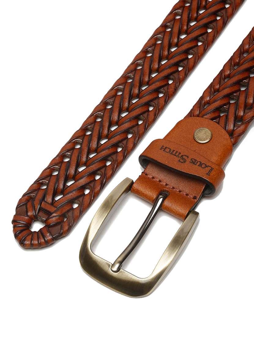 men textured pin buckle belt - 21761997 -  Standard Image - 5