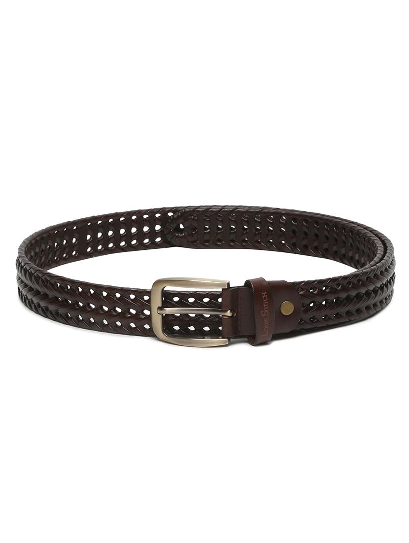 men textured pin buckle belt - 21761998 - Standard Image - 3