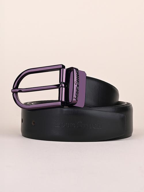 men pin buckle reversible leather belt - 21762137 - Standard Image - 0