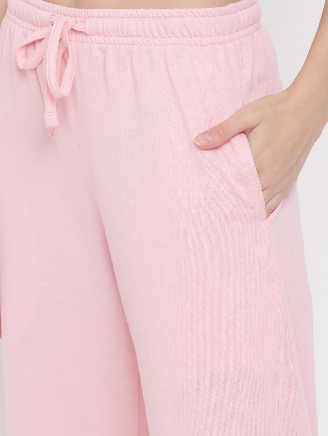 women solid mid rise track pant - 21762223 - Standard Image - 3