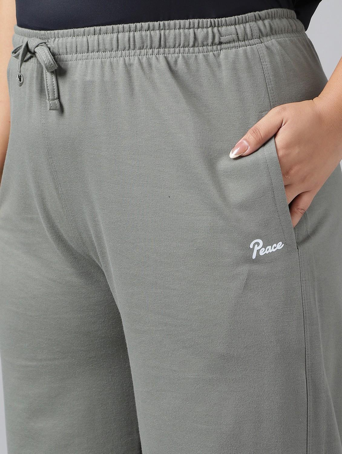 women plus size solid mid rise track pant - 21762245 - Standard Image - 5