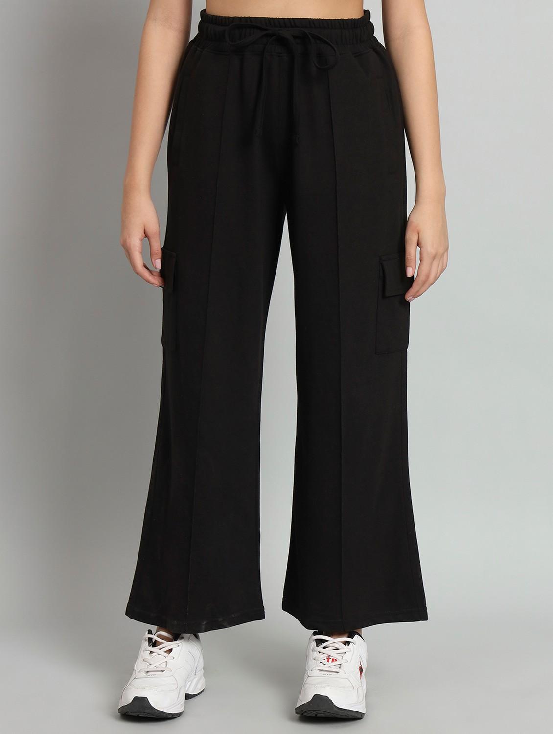 women solid mid rise track pant - 21762249 -  Zoom Image - 0