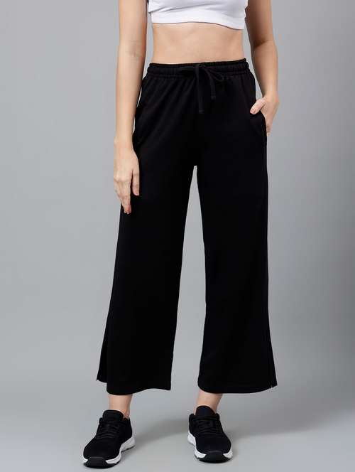 women solid mid rise track pant - 21762262 -  Standard Image - 0