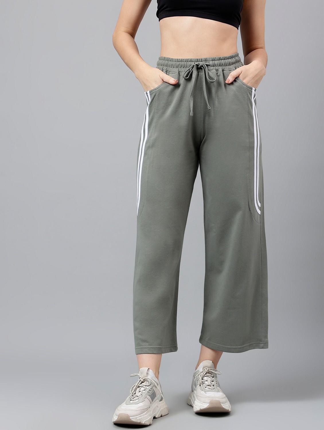 women tapered mid rise track pant - 21762267 -  Zoom Image - 0