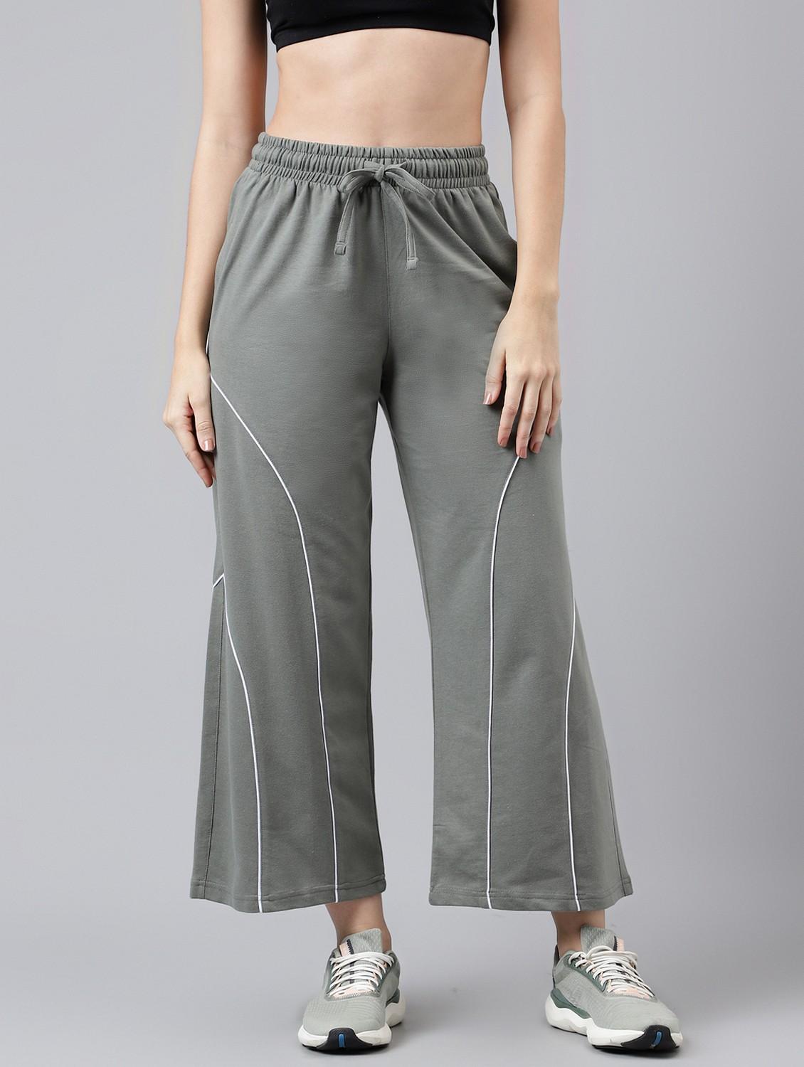 women solid mid rise track pant - 21762270 - Zoom Image - 0
