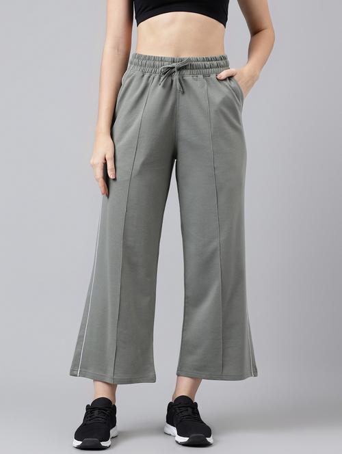 women solid mid rise track pant - 21762272 -  Standard Image - 0
