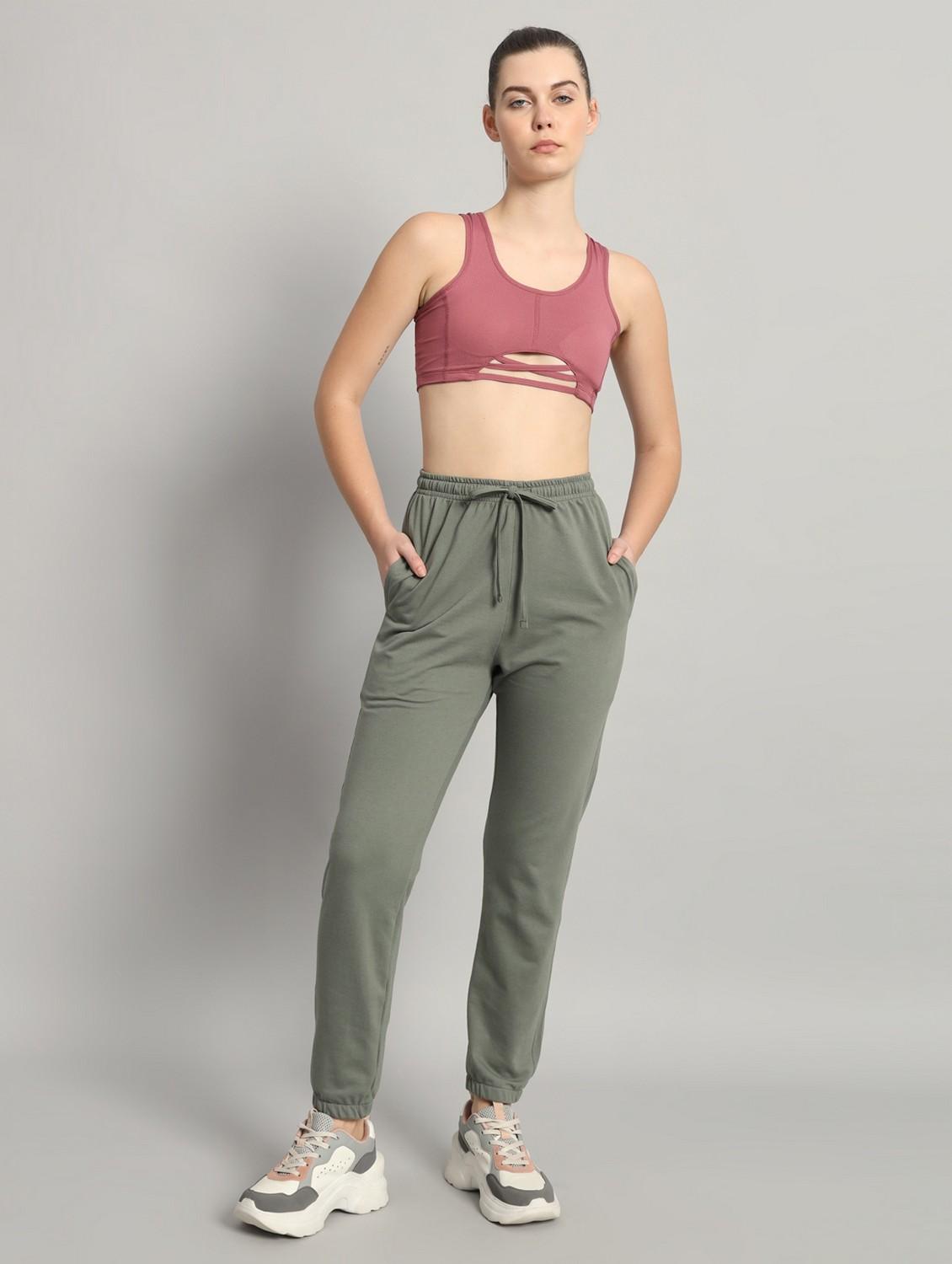 women solid mid rise jogger - 21762280 - Standard Image - 3