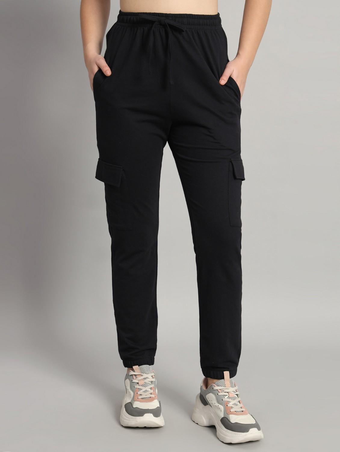 women solid mid rise cargo - 21762283 - Zoom Image - 0