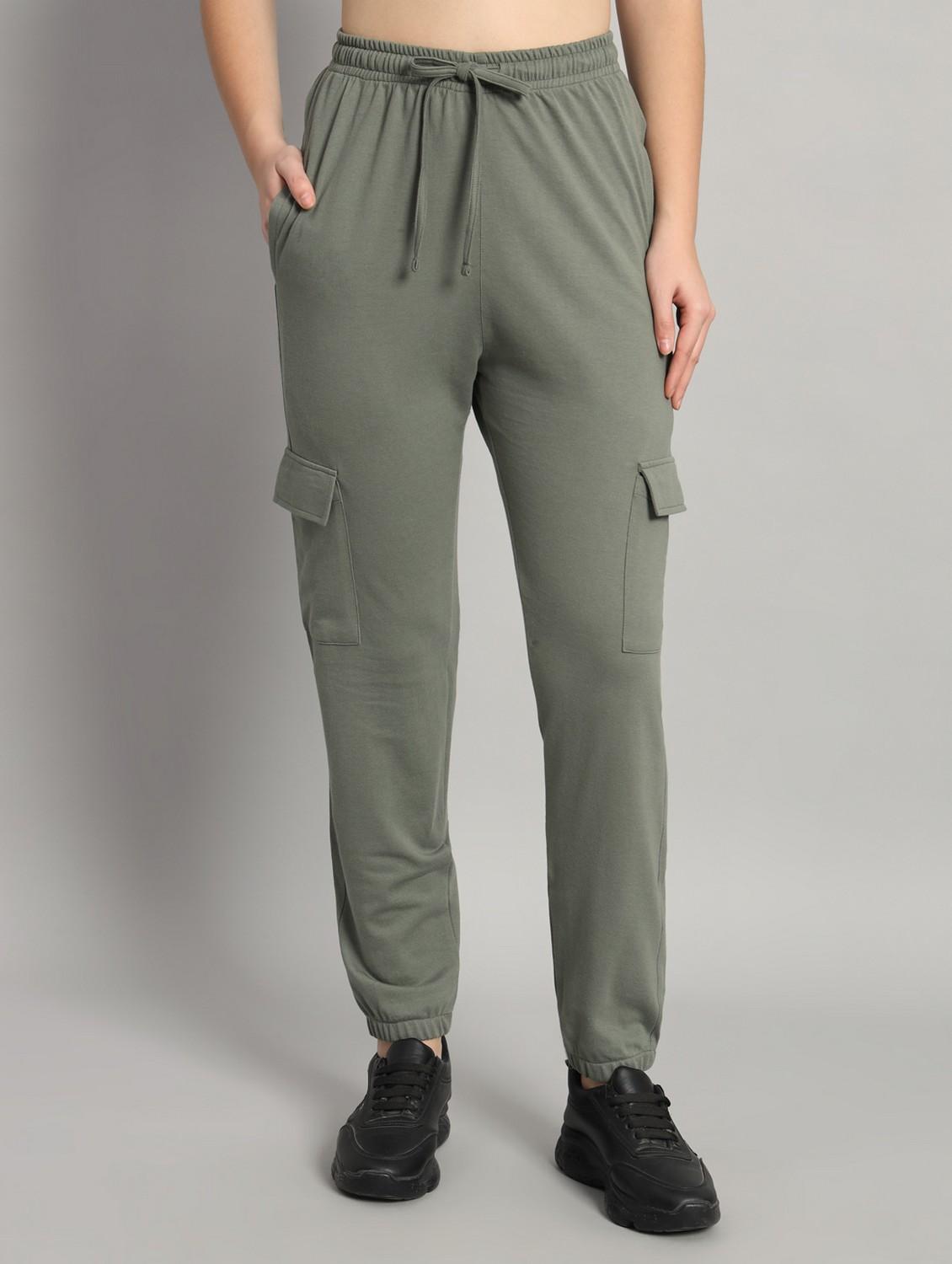 women solid mid rise cargo - 21762284 - Zoom Image - 0