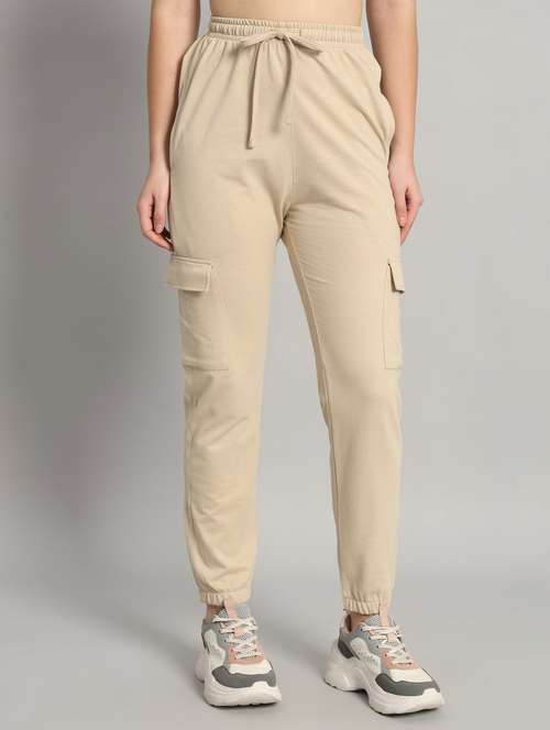 women solid mid rise cargo - 21762285 -  Standard Image - 0