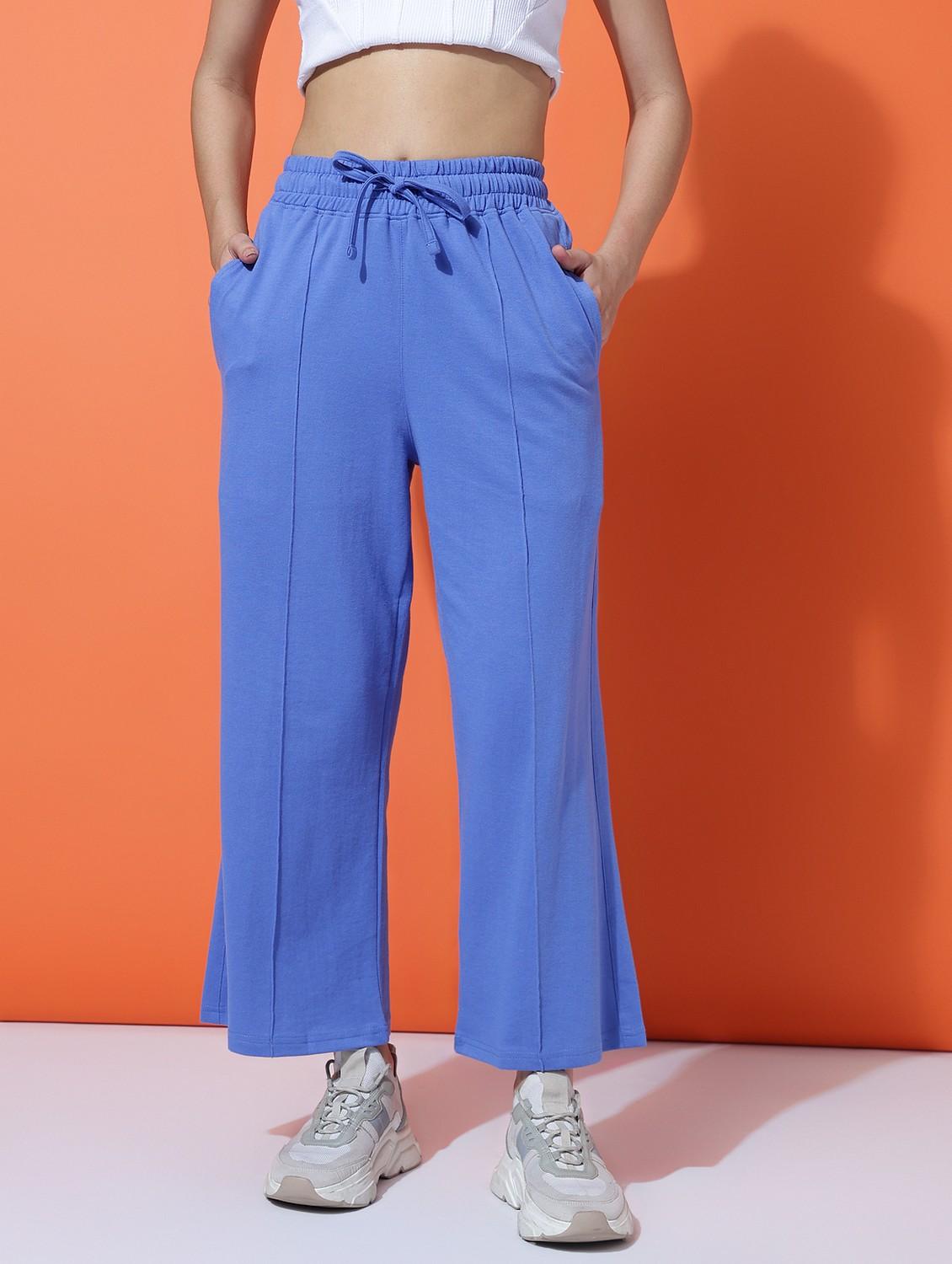 women solid mid rise track pant - 21762304 - Zoom Image - 0