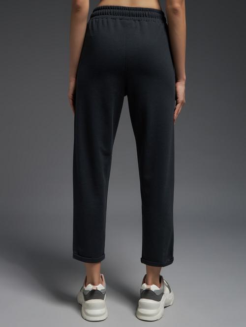 women solid mid rise track pant - 21762346 -  Standard Image - 0