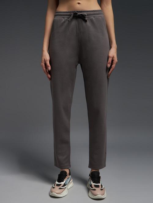 women solid mid rise track pant - 21762360 -  Standard Image - 0